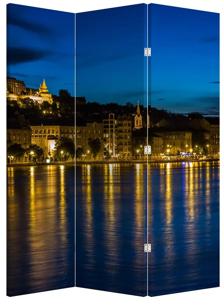 Paravan - Orașul nocturn (126x170 cm)