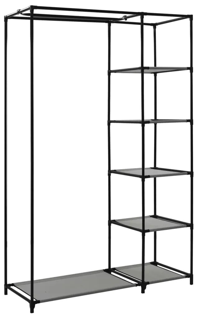 Dulapuri pliabile de haine 2 buc. gri 110x45x175 cm tesatura Gri, 2