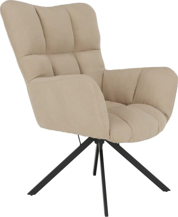 Scaun de design ţesătură bej, KOMODO
