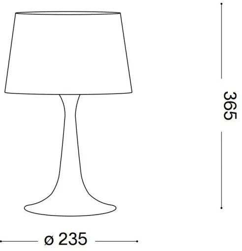 deal Lux - Lampă de masă LONDON, 1x E27, 60W, 230V, crom lucios