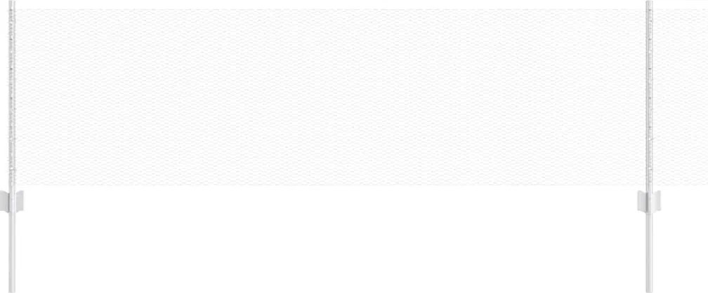 vidaXL Gard cu Stâlp Argintiu 0,6 x 25 m Oțel