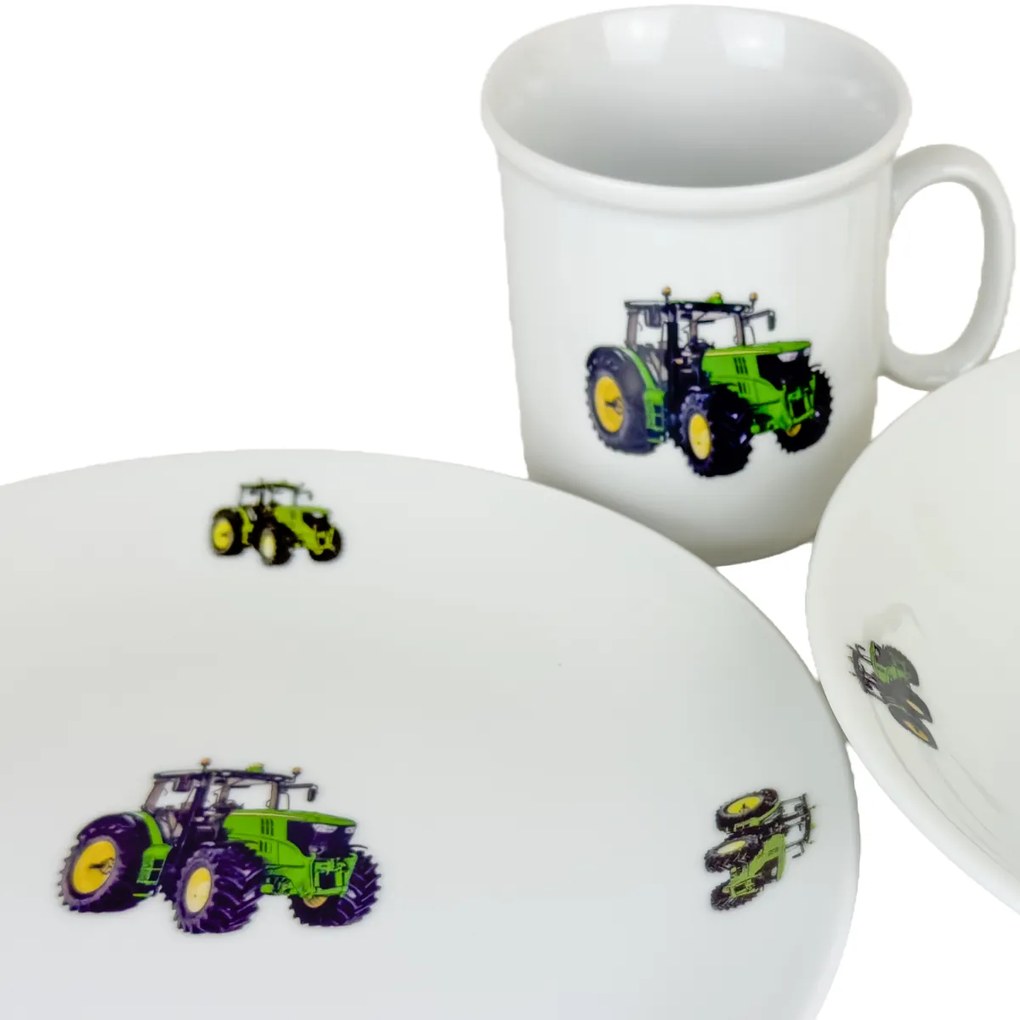 Set de masă pentru copii din 3 piese Thun Tractornou