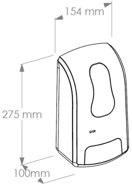 Dozator de sapun lichid Automatic Merida One, negru