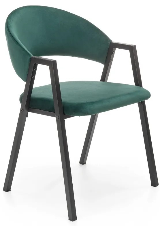 Scaun tapitat k473 – Verde