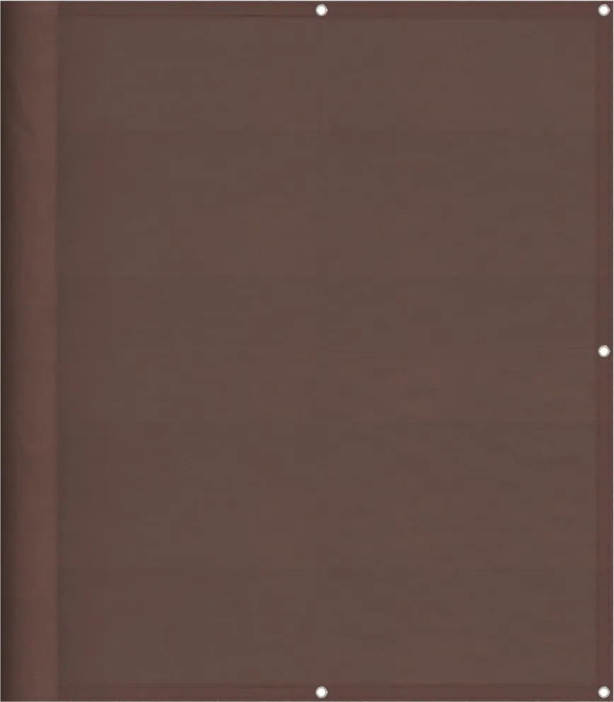 vidaXL Paravan de balcon, maro, 120x700 cm, 100% poliester oxford