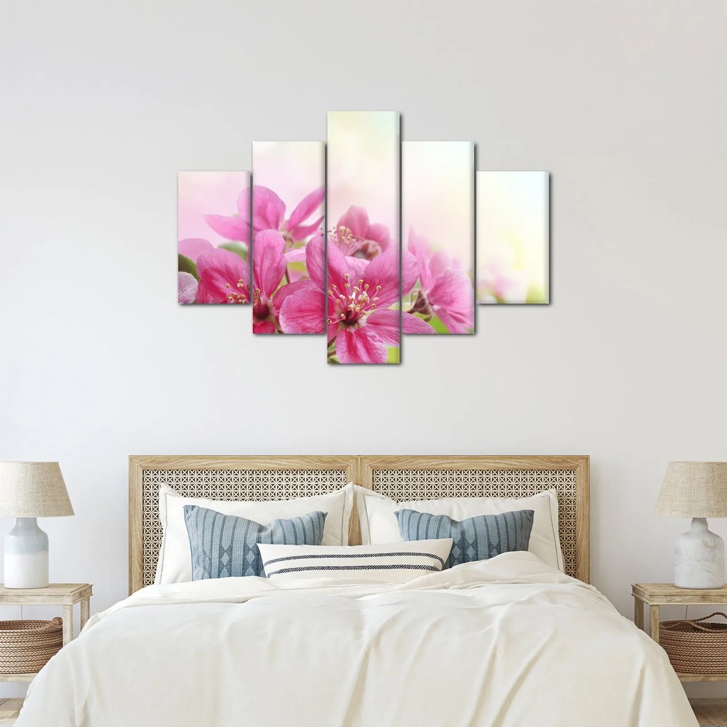Tablou - Flori roz (150x105 cm)