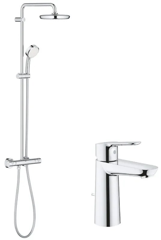 Pachet: Coloana dus Grohe New Tempesta 210-27922001, Baterie lavoar M Grohe Bauegde-23758000