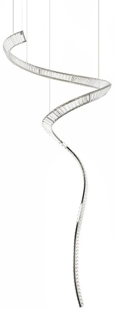 Lustra LED casa scarii design deosebit CHARMES 1A crom