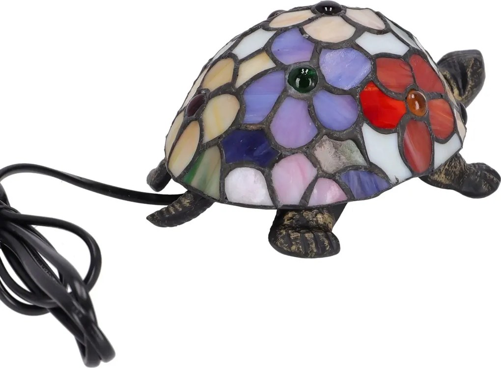 Lampa de masa Tiffany Turtle 20 cm