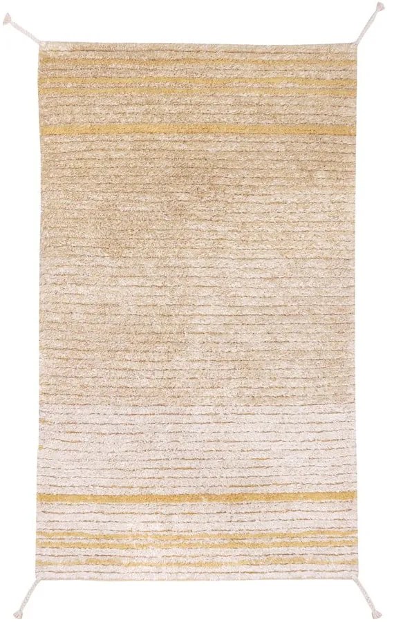 Covor galben ocru din bumbac 80x140 cm Twin Amber – Lorena Canals