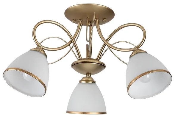 Brilagi - Lustru aplicat FRED 3xE27/60W/230V Ø 59 cm auriu