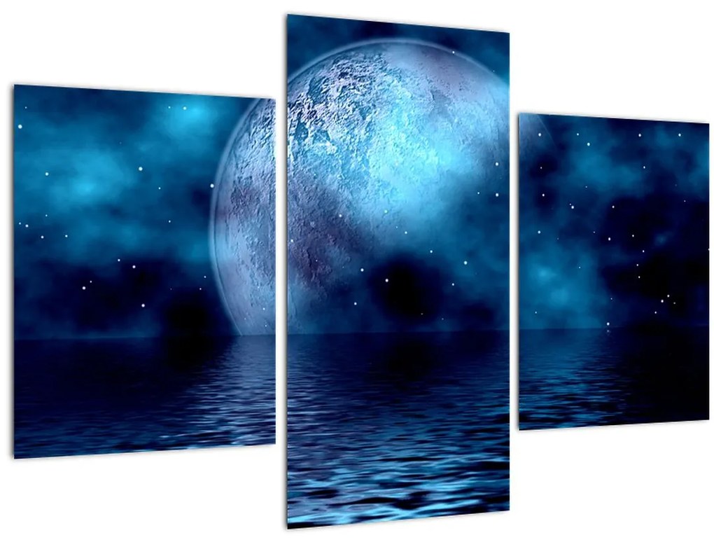 Tablou Luna deasupra mării (90x60 cm)