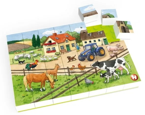 Puzzle pentru copii Viața la Fermă Hubelino