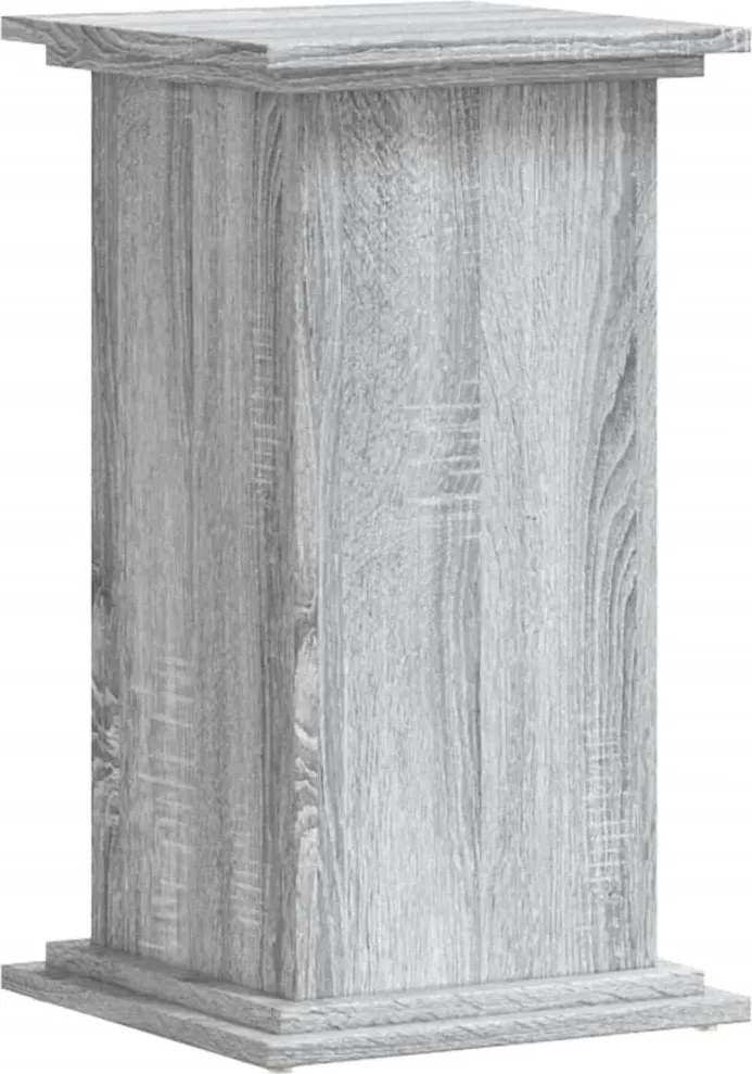 vidaXL Suport de plante, sonoma gri, 33x33x60 cm, lemn prelucrat