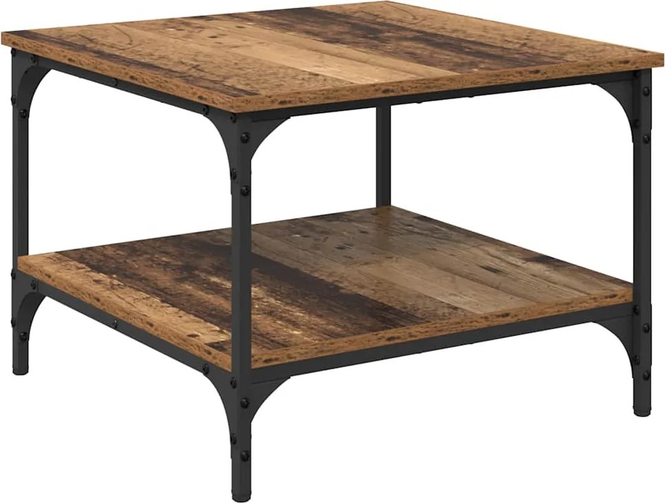 vidaXL Masă de cafea Lemn Vechi 55 x 55 x 40 cm Lemn compozit
