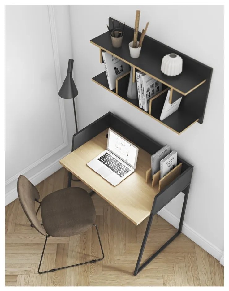 Birou TemaHome Volga Oak, negru