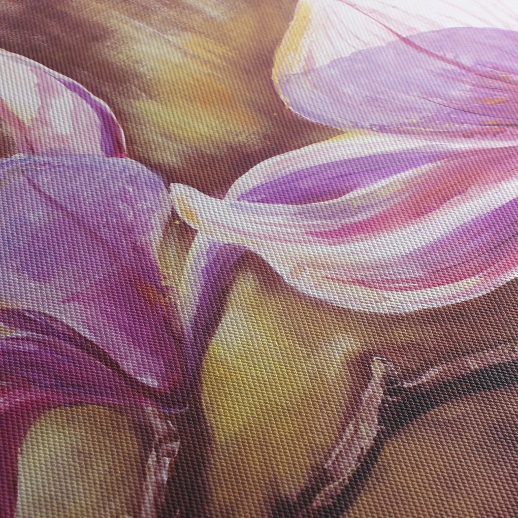 Tablou - Flori de magnolie (cu ceas) (90x30 cm)