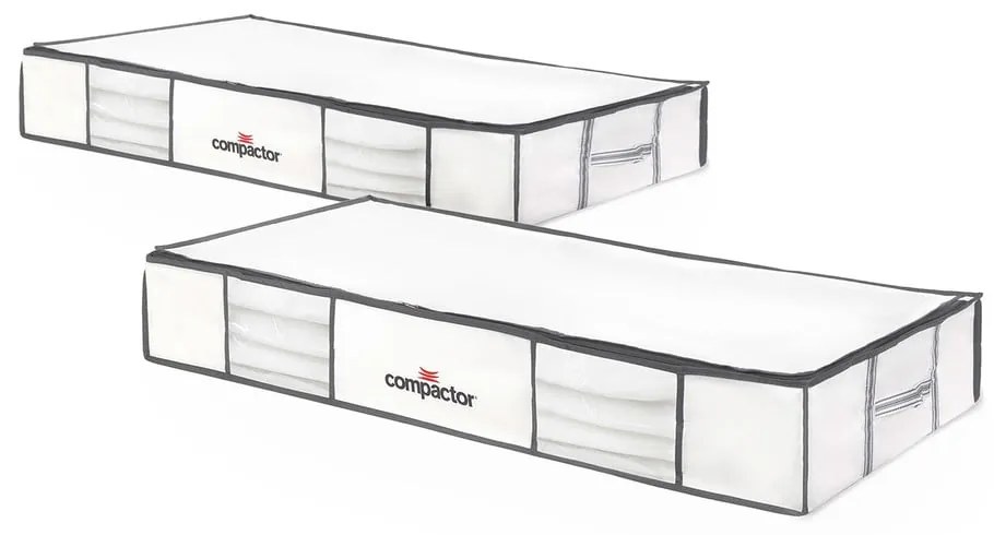Set 2 cutii cu vid pentru depozitare sub pat Compactor XLarge, 105 x 15,5 cm