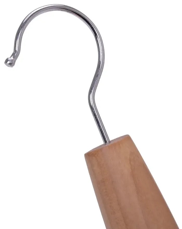 Umeraș din lemn cu 4 agățători, UnicUtil, Natur, UUUM57
