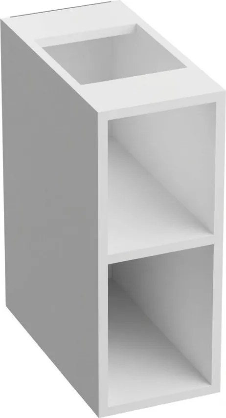 Dulap coloana mediu suspendat Asger 1 raft 20 cm alb lucios