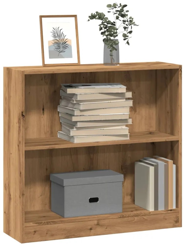 vidaXL Bibliotecă, stejar artizanal, 80x24x76 cm, lemn prelucrat