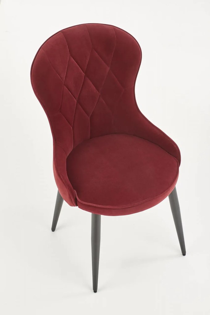Scaun K366 velvet bordo