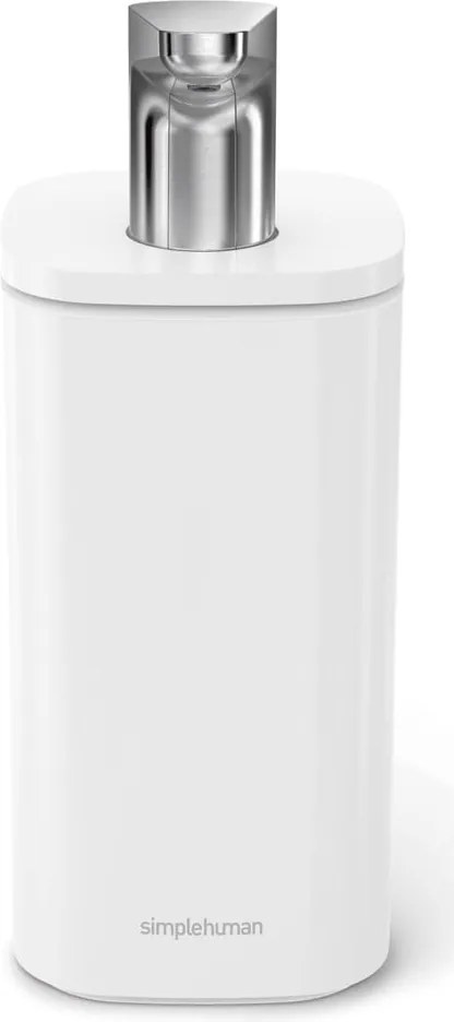 Dozator de săpun lichid alb din oțel 295 ml Pulse – simplehuman