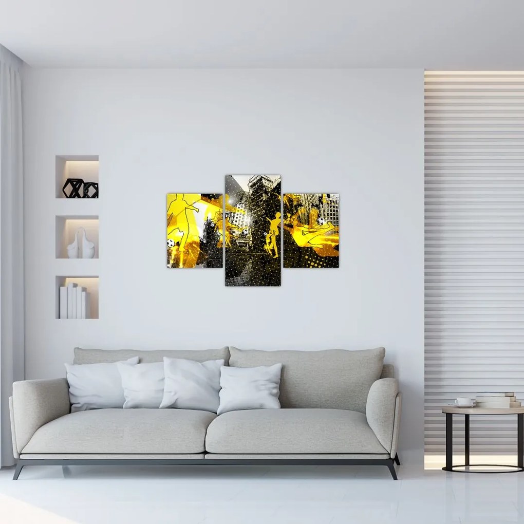 Tablou - Fotbal în marele oraș (90x60 cm)