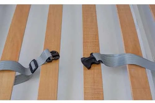 Pat rabatabil orizontal single - SIMPLE 90 (90X200) - Alb Mat