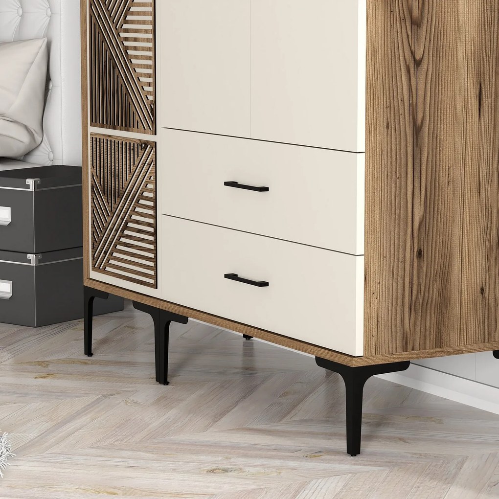 Dulap de haine Kiara PT (Nuc + Crem). 1088434