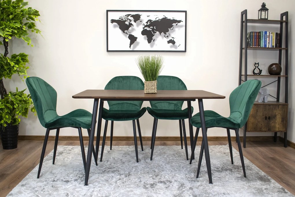 Masa de sufragerie cu blat in decor frasin WERONA 120x80