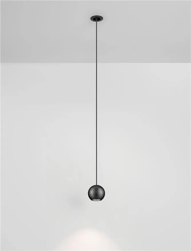 Pendul incastrabil LED stil minimalist 3000K NOTIC negru