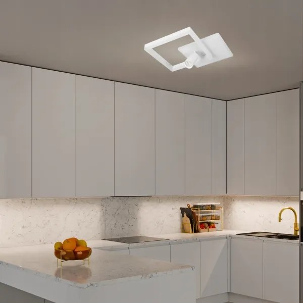 Plafonieră LED/38W/230V + 1xGU10/30W albă