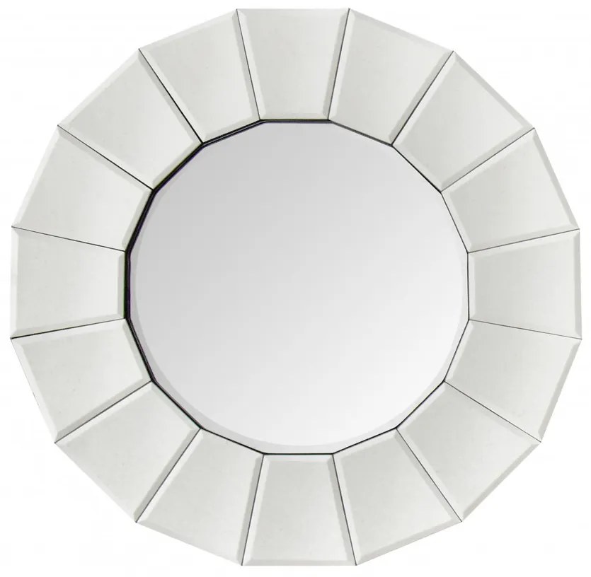 Oglinda rotunda Amun Argintiu, 4cm (L / D) x 60cm (l) x 60cm (H)