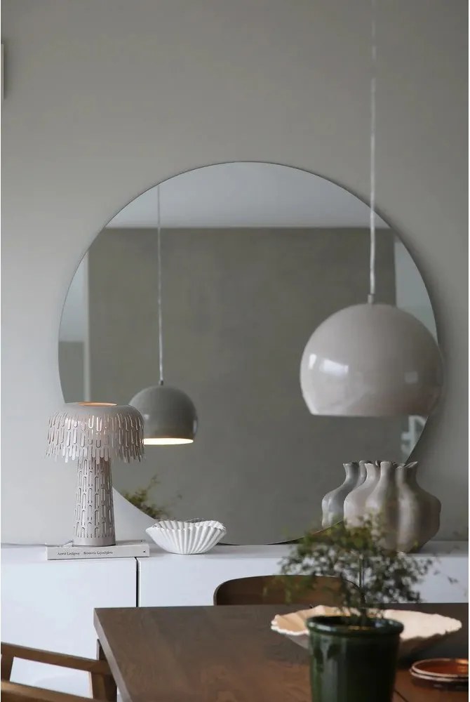 Veioză grej cu abajur din metal (înălțime 38 cm) Verbera – Markslöjd