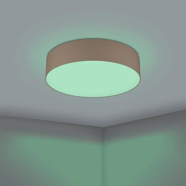 Eglo 31767 - Plafonieră LED RGBW dimabilă ROMAO-Z LED/35W/230V, Ø 57 cm, taupe