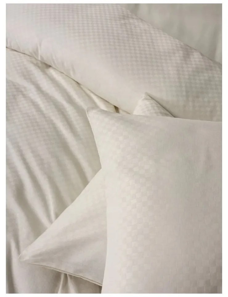 Lenjerie de pat bej din bumbac ranforcé pentru pat dublu, extinsă 240x220 cm Checkered – Mila Home Luxury