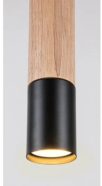 Lustră pe cablu BRAULIA 1xGU10/50W/230V fag Rabalux 72131