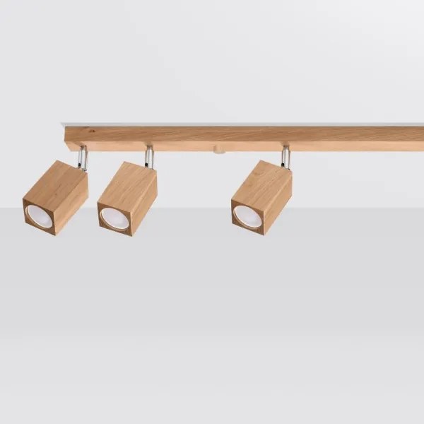 Spot KEKE 6xGU10/40W/230V stejar Sollux SL.1039