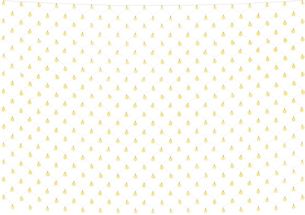 vidaXL Plasă lumini Crăciun alb cald 4x4 m 544 LED interior/exterior