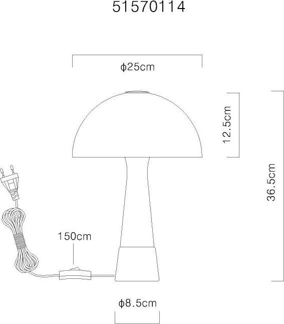Veioza/Lampa de masa stil nordic PAULIN verde