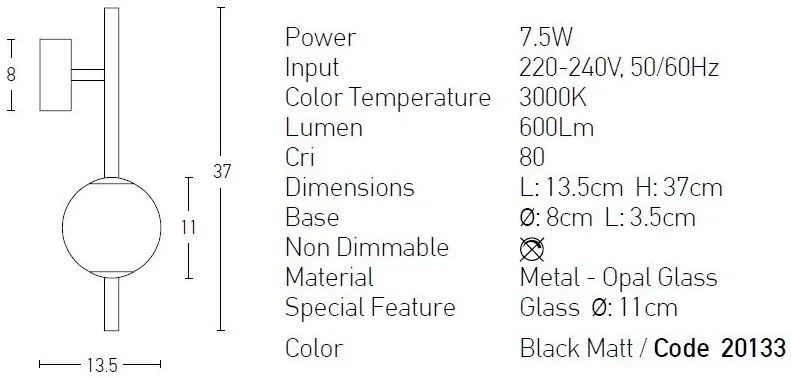 Aplica de perete LED moderna design deosebit Colleen