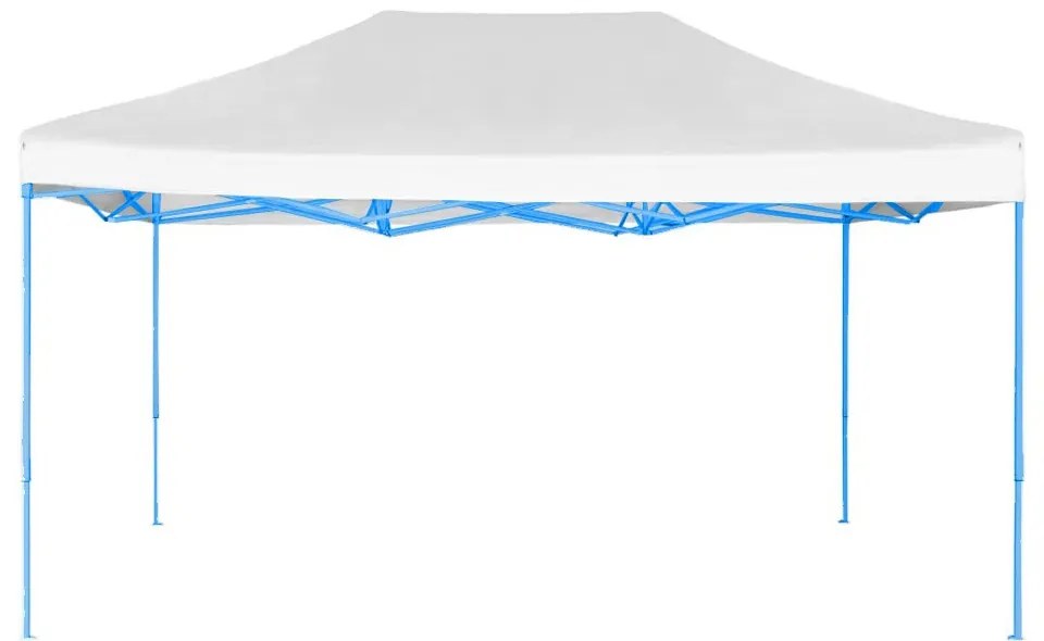 Pavilion pliant 2,9x4,25m-alb, cu geanta de transport