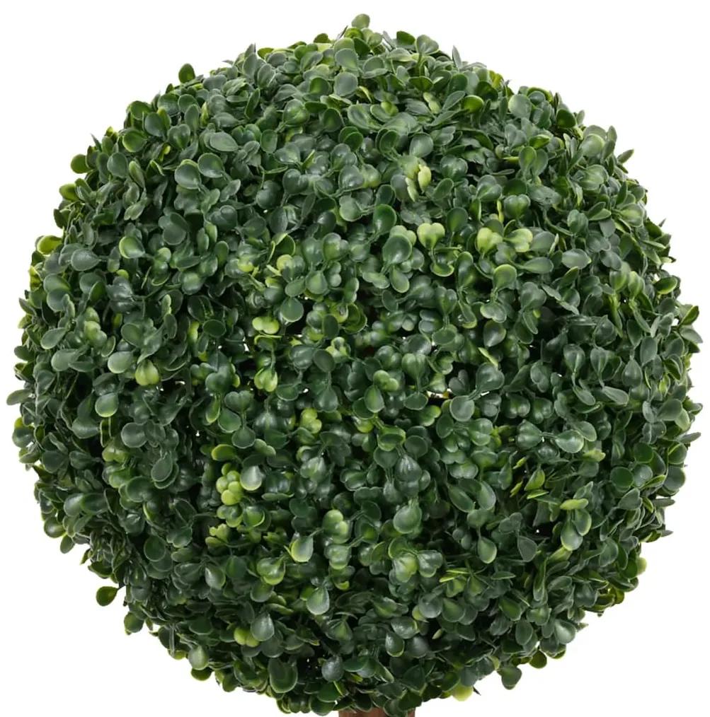 Planta artificiala cimisir cu ghiveci verde 119cm forma minge 1, 25 x 119 cm