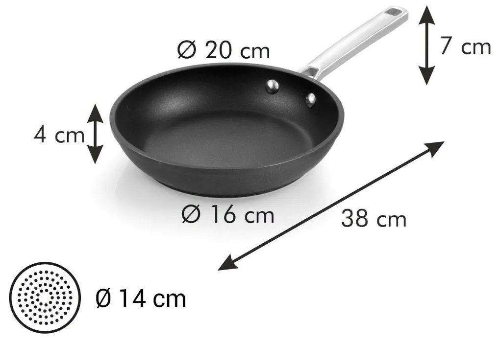 Tigaie Tescoma TitanPOWER, 20 cm, 20 cm