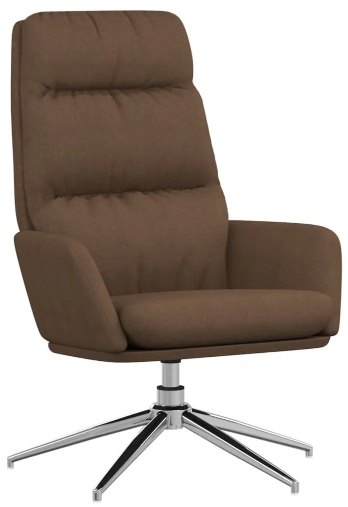 341133 vidaXL Scaun de relaxare, maro, material textil