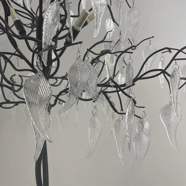 Lampadar de cristal 5xG9/40W/230V negru