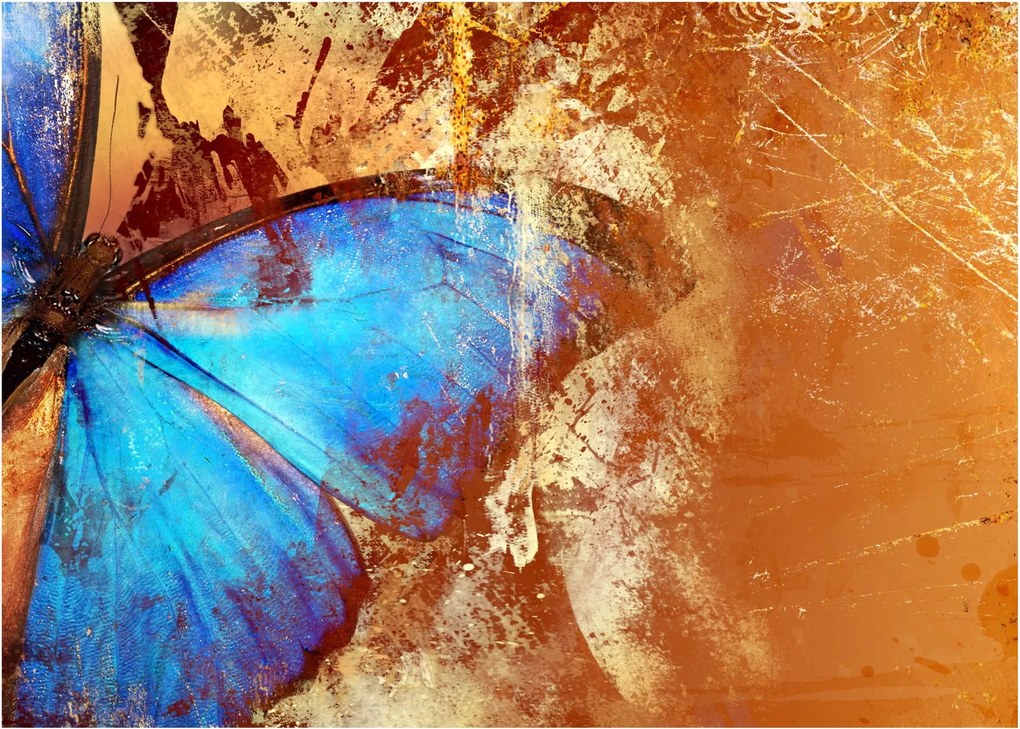 Tablou - Fluture albastru (70x50 cm)