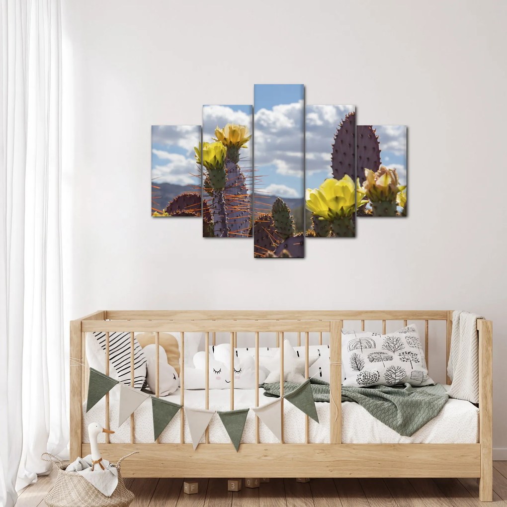 Tablou cu floarea de cactus Opunție (150x105 cm)
