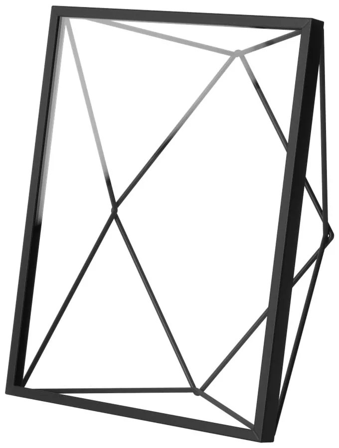 Ramă foto neagră de masă /de perete din metal 23x18 cm Prisma – Umbra